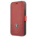 Ferrari Ferrari FEOGOFLBKP12SRE iPhone 12 mini 5.4&quot; red/red book Off Track Perforated