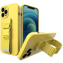 Rope case Gel Lanyard Cover with Chain Purse Lanyard Xiaomi Poco X3 NFC Yellow
