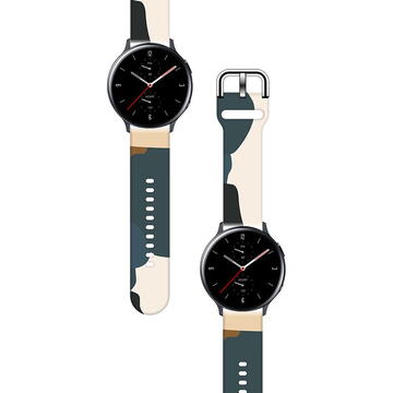 Hurtel Strap Moro Band For Samsung Galaxy Watch 46mm Silicone Strap Watch Bracelet Pattern 13