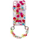 Hurtel Color Chain Case gel flexible elastic case cover with a chain pendant for Samsung Galaxy A12 multicolour  (2)