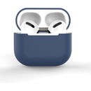 Case for AirPods 2 / AirPods 1 silicone soft cover for headphones blue (case C)