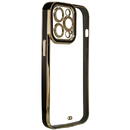 Hurtel Fashion Case Cover for Xiaomi Redmi Note 11 Pro Gold Frame Gel Cover Black