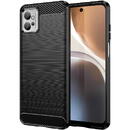 Hurtel Carbon Case for Motorola Moto G32 flexible silicone carbon cover black