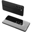 Hurtel Clear View Case cover for Samsung Galaxy S23 flip cover black