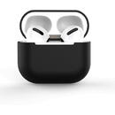 Hurtel Apple AirPods 3 soft silicone earphones case black (case C)