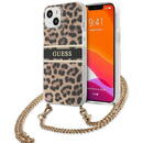 Guess GUHCP13SKBCLE iPhone 13 mini 5.4" Leopard hardcase Gold Strap
