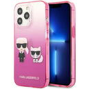 Karl Lagerfeld Karl Lagerfeld KLHCP13LTGKCP iPhone 13 Pro / 13 6,1" hardcase różowy/pink Gradient Ikonik Karl & Choupette