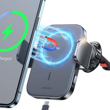 Joyroom car phone holder with Qi 15W wireless charger (MagSafe compatible) for air vent (JR-ZS295)