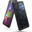 Ringke Ringke Fusion X Design durable PC Case with TPU Bumper for Samsung Galaxy M51 Camo Black (XDSG0043)
