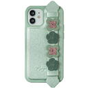 Kingxbar Sweet Series case decorated with original Swarovski crystals iPhone 12 mini green