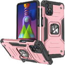 Wozinsky Wozinsky Ring Armor Case Kickstand Tough Rugged Cover for Samsung Galaxy M51 pink
