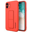 Wozinsky Wozinsky Kickstand Case silicone case with stand for iPhone 12 red