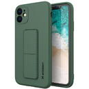 Wozinsky Wozinsky Kickstand Case silicone case with stand for iPhone 12 Pro dark green