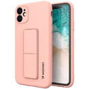 Wozinsky Wozinsky Kickstand Case silicone case with stand for iPhone 12 Pro Max pink