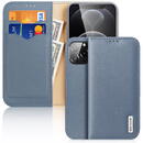 Dux Ducis Dux Ducis Hivo Genuine Leather Bookcase type case for iPhone 13 Pro Max blue