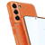 Husa Dux Ducis Yolo elegant cover made of ecological leather for Samsung Galaxy S22 + (S22 Plus) orange