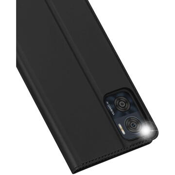 Husa Dux Ducis Skin Pro case Motorola Moto E22i / E22 wallet holster cover with flap black
