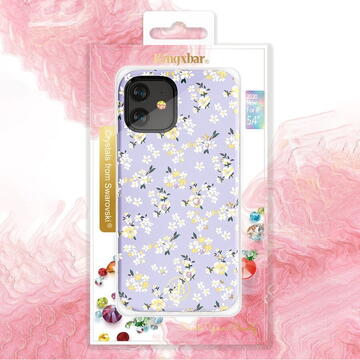 Husa Kingxbar Blossom case decorated with original Swarovski crystals iPhone 12 Pro Max multicolour (Gardenia)