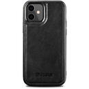 iCarer iCarer Leather Oil Wax case covered with natural leather for iPhone 12 mini black (ALI1204-BK)