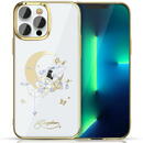 KINGXBAR Kingxbar Moon Series luxury case with Swarovski crystals for iPhone 13 Pro gold (Flower)