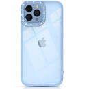 Kingxbar Sparkle Series case iPhone 13 Pro Max with crystals back cover blue