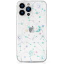 KINGXBAR Kingxbar Lucky Series iPhone 13 Pro case decorated with original Swarovski crystals transparent (Zodiac)