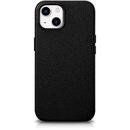 iCarer Litchi Premium Leather Case iPhone 14 Plus Magnetic Leather Case with MagSafe Black (WMI14220711-BK)