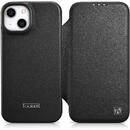 iCarer iCarer CE Premium Leather Folio Case iPhone 14 magnetic flip case MagSafe black (WMI14220713-BK)