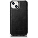 iCarer Leather Oil Wax Genuine Leather Case for iPhone 14 (MagSafe Compatible) Black (WMI14220717-BK)