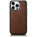 iCarer Leather Oil Wax Genuine Leather Case for iPhone 14 Pro Max (MagSafe Compatible) Brown (WMI14220720-BN)
