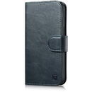 iCarer Oil Wax Wallet Case 2in1 Case iPhone 14 Anti-RFID Leather Flip Case Blue (WMI14220721-BU)