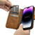 Husa iCarer Oil Wax Wallet Case 2in1 Cover iPhone 14 Pro Max Leather Flip Cover Anti-RFID brown (WMI14220724-TN)
