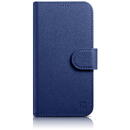 iCarer iCarer Wallet Case 2in1 Case iPhone 14 Anti-RFID Leather Flip Case Blue (WMI14220725-BU)