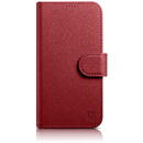 iCarer iCarer Wallet Case 2in1 iPhone 14 Pro Leather Flip Case Anti-RFID red (WMI14220726-RD)