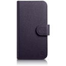 iCarer Wallet Case 2in1 Cover iPhone 14 Pro Anti-RFID Leather Flip Case Dark Purple (WMI14220726-DP)