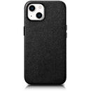 iCarer iCarer Case Leather cover for iPhone 14 Plus genuine leather case black (compatible with MagSafe)