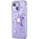 KINGXBAR Kingxbar Heart Star Series case for iPhone 14 Plus purple star case