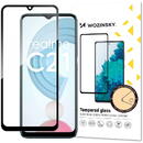 Wozinsky Wozinsky Tempered Glass Full Glue Super Tough Screen Protector Full Coveraged with Frame Case Friendly for Realme C21 black