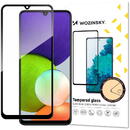 Wozinsky Wozinsky Tempered Glass Full Glue Super Tough Screen Protector Full Coveraged with Frame Case Friendly for Samsung Galaxy A22 4G black
