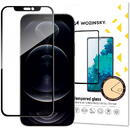 Wozinsky Tempered Glass Full Glue Super Tough Screen Protector Full Coveraged with Frame Case Friendly for iPhone 13 mini black