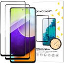 Wozinsky Wozinsky 2x Tempered Glass Full Glue Super Tough Screen Protector Full Coveraged with Frame Case Friendly for Samsung Galaxy A52s 5G / A52 5G / A52 4G black