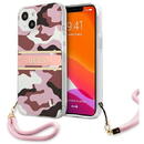 Guess GUHCP13MKCABPI iPhone 13 6.1" pink/pink hardcase Camo Strap Collection