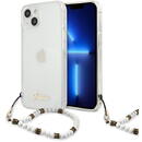 Guess GUHCP13SKPSWH iPhone 13 mini 5.4" Transparent hardcase White Pearl