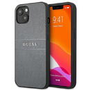 Guess Guess GUHCP13SPSASBGR iPhone 13 mini 5.4&quot; grey/grey Saffiano Strap