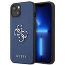 Guess GUHCP13SSA4GSBL iPhone 13 mini 5.4" blue/blue hardcase Saffiano 4G Metal Logo