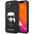 Karl Lagerfeld Karl Lagerfeld KLHCP13SOKPK iPhone 13 mini 5,4" Negru/black hardcase Saffiano Ikonik Karl`s Patch
