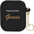 Guess Guess GUA2LSCHSK AirPods cover black/black Silicone Charm Heart Collection