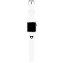 Karl Lagerfeld Karl Lagerfeld Pasek KLAWMSLCW Apple Watch 38/40/41mm biały/white strap Silicone Choupette Heads