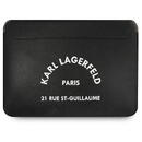 Karl Lagerfeld Karl Lagerfeld Sleeve KLCS16RSGSFBK 16" Negru/black Saffiano RSG
