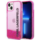 Karl Lagerfeld Karl Lagerfeld KLHCP14MLCKVF iPhone 14 Plus 6,7" różowy/pink hardcase Liquid Glitter Elong